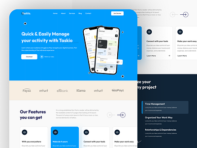 Saas App Landing Page UI Design corporate website design fintech app website gradient website ui ux design landing landing page landing page design landing page ui landing page ui ux pro ui ux design product landing saas saas landing page trending ui ux design ui ux