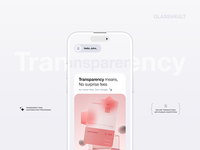 Glassvault - Card app branding creditcard payments ui ux