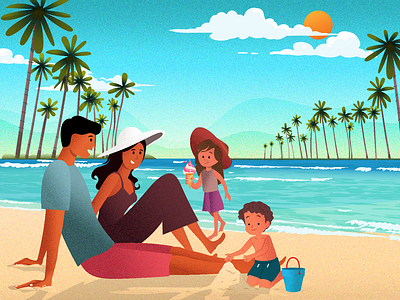 The Family Fun best illustrations best of dribbble bounce discovery family illustrations graphic design illuminz illustration illustration of family illustrations of people people illustrations