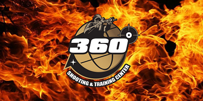 360 Shooting range graphic design logo