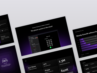 Pitch Deck Design for Cloud Telephony Company apple style branding inofrmation architecture minimalistic design pitch deck design pitchdeck pitchdeck design pitchdeck saas presentation presentation design purple purple design saas pitchdeck ui deisgn