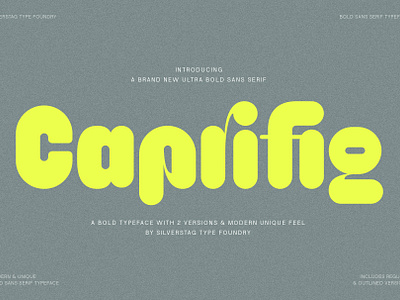 Caprifig - Bold & Rounded Sans Serif Font display font
