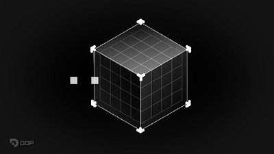 Isometric Bouncer 3d animation bilderish black and white crypto froud motion graphics