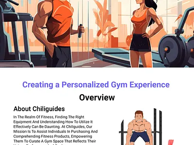 Case Study - Chiliguides : a Personalized Gym Experience app case study developer fitness graphics gym ui ux