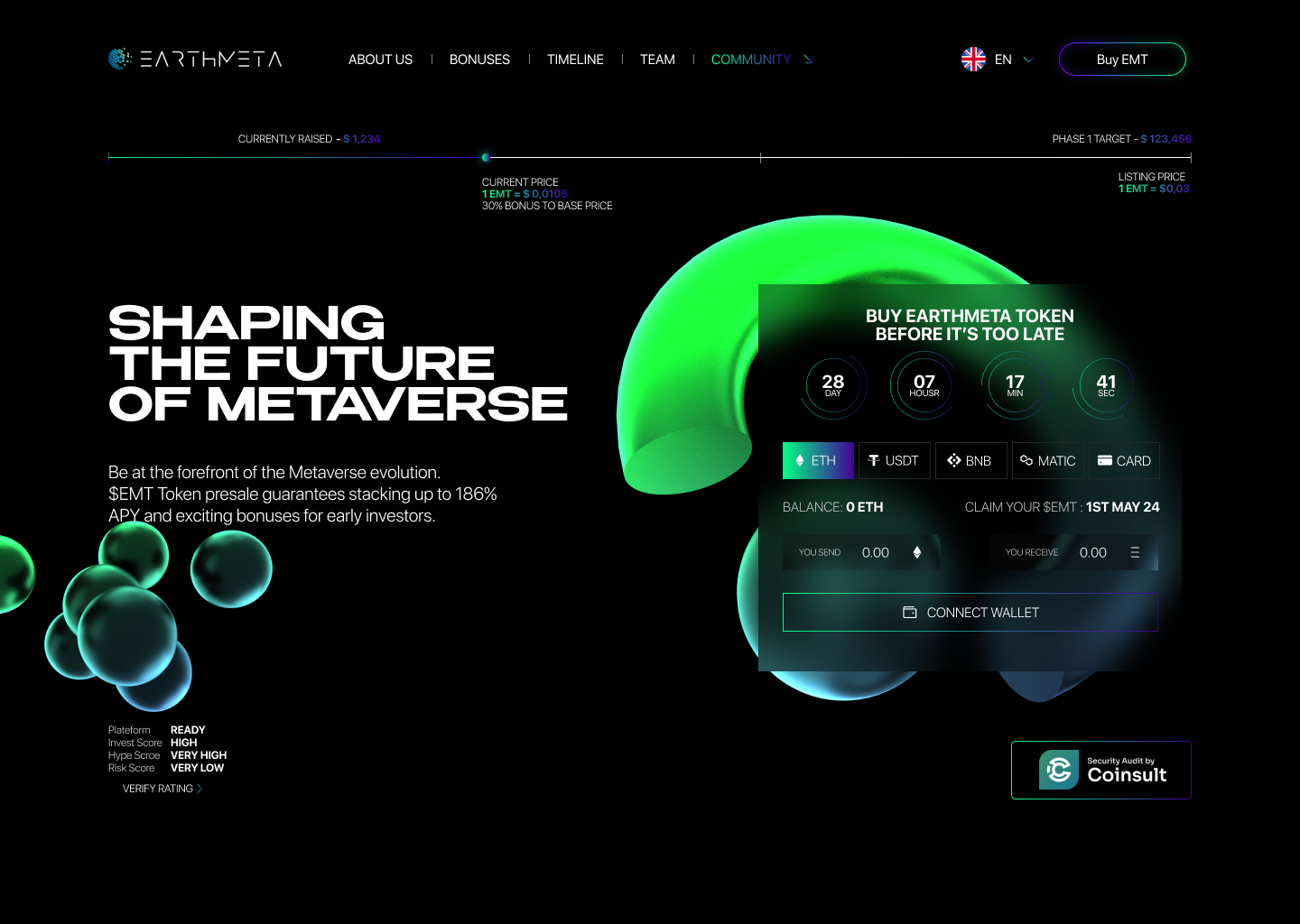 EarthMeta animated landing page animation elementor landing page slider revolution ui wordpress