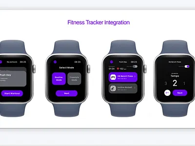Fitness Tracker Integration - App UI UX api case study fitness gym integration membership screen design tracker ui ux