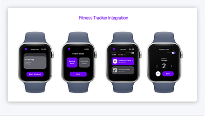 Fitness Tracker Integration - App UI UX api case study fitness gym integration membership screen design tracker ui ux