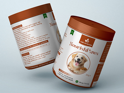 Mealworm Pet Supplements Label Design branding cat supplement dog supplement illustration illustrator mealworm mockup nutritions packaging design packaging label pet supplement photoshop product packaging supplement label trending