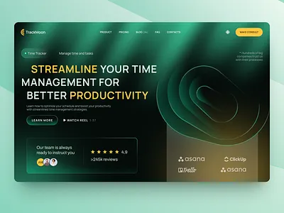 TrackMoon - SaaS Website arounda design interface platform product product design saas ui uiux user experience user interface userinterface ux web web app design web design web platform webdesign website website design