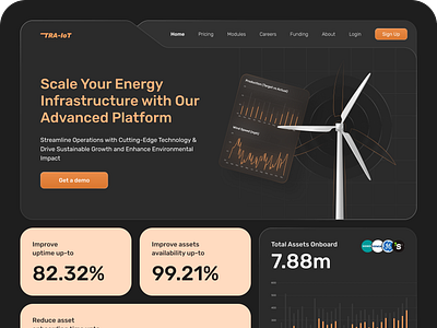 Bento Design Experiments & Colour Explorations bento cards bento ui bento website clean ui daily ui dark landing page exploration green landing page hero header homepage landing page minimal ui modern landing page renewable energy saas ui ui design wind turbine yellow landing page