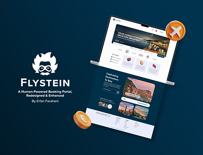 Flystein Redesign animation booking flight booking interface design redesign ui ui design ux web design