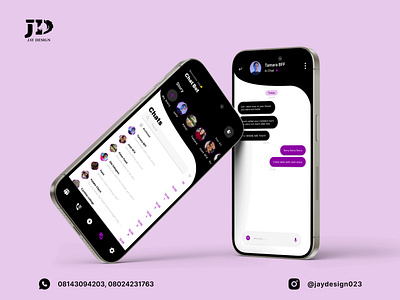 Mobile Chat APP design branding design graphic design illustration logo mobileapp social media post design typography ui uiux ux