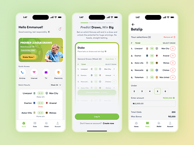 MaxiDraw -Mobile app betting bills clean design figma landing page payment sport ui uxdesign