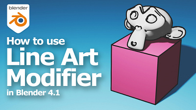 How to make 3D line art using Blender 3d b3d blender cgian illustration tutorial