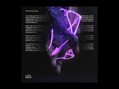 THE VOICE OF HANDS 3d design graphic design illustration typography