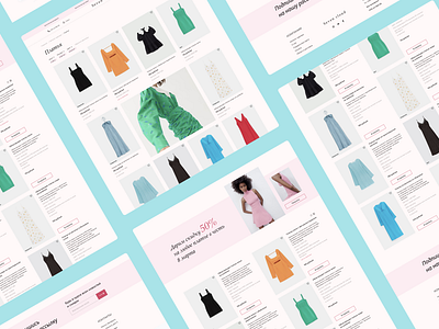 E-commerce for the women's clothing (интернет-магазин) 404 ошибка animation branding design online store ui uiux веб дизайн веб сайт дизайн сайта интернет магазин карточка товара каталог корзина маркетинг одежда онлайн магазин сайт товары одежды