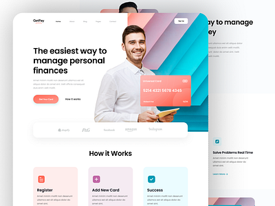 Finance Website Landing Page design ecommerce figma finance website financial fintech website funding interface investment modern webui money product service ui uidesign uiux uiux finance ux web ui website ui modern