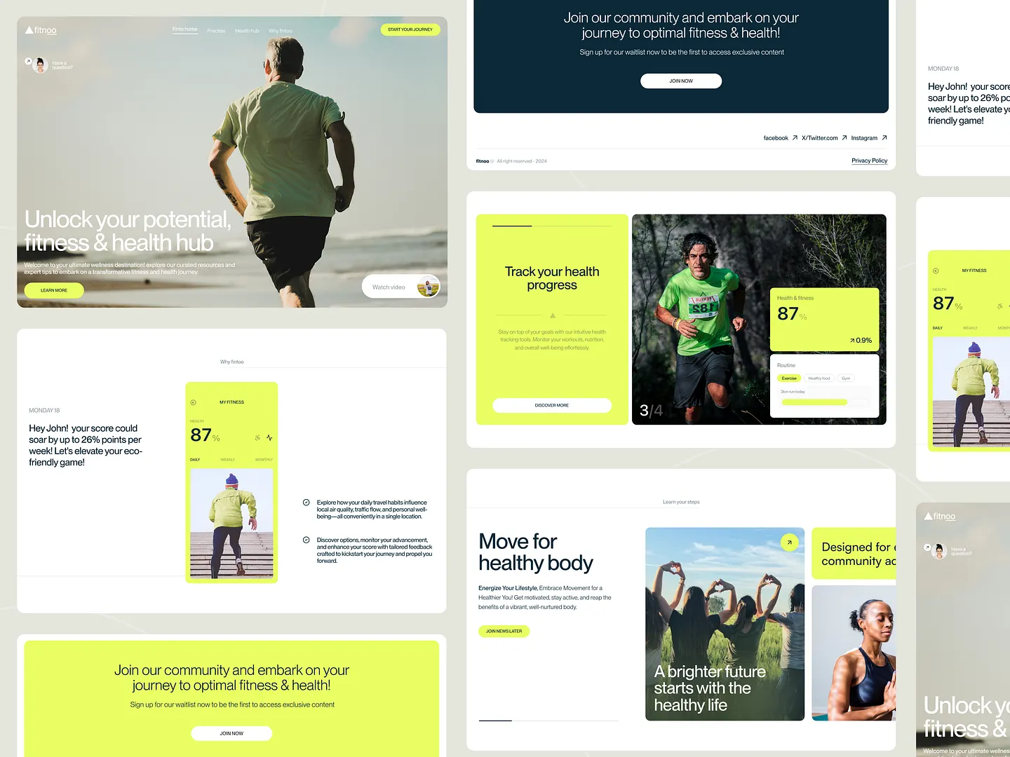 Innovative Lifestyle Blog Website Design for Health and Fitness