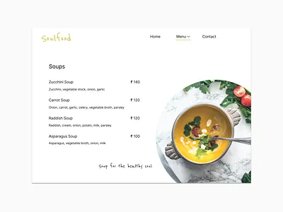 Daily UI Challenge 043: Food Menu Items 043 dailyui foodmenuitems ui ux