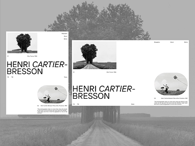 Henri Cartier-Bresson Website Portfolio adaptive composition design grid ipad minimal photographer portfolio typography ui ux web web design website website portfolio