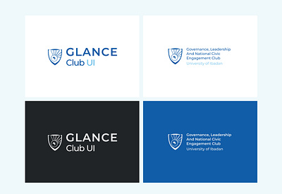 GLANCE Club Logo Design branding design leadership logo organisation student club
