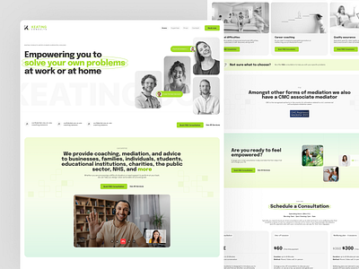 Keating Consults consult creative landing minimalism psychology ui ux