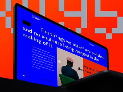W95 Studio concept page fashion graphic design grid layout photography portfolio studio ui design user experience user interface uxui web design