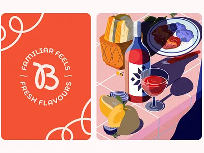 Bucate Bistro - Visual Identity bento branding food illustration logo design motion visual identity