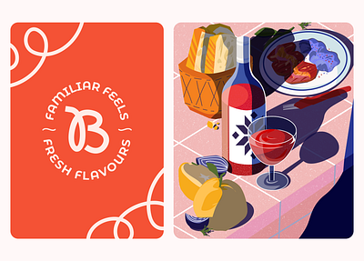 Bucate Bistro - Visual Identity bento branding food illustration logo design motion visual identity