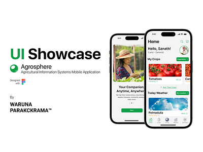 Agrosphere - Agricultural Information Systems Mobile Application agriculture branding case study farming interface mobile app portfolio product design ui uiux