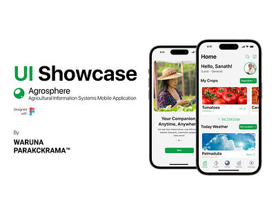 Agrosphere - Agricultural Information Systems Mobile Application agriculture branding case study farming interface mobile app portfolio product design ui uiux