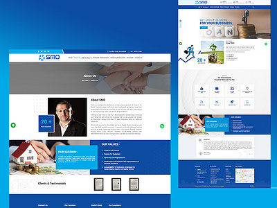 Web Template for Financial Solution business