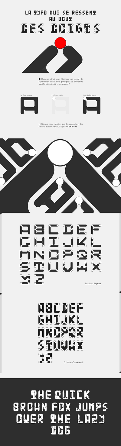 En Blanc. accessibility braille design typographie