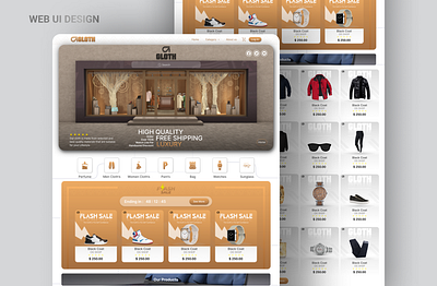 Website UI | GLOTH E-Commerce appdesign creative design digitaldesign ecommerce graphicdesign onlinestore productdesign retail shopping ui uiux ux webdesign website