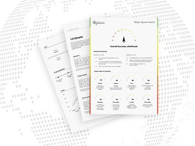 Report template for SR information layout minimalist rainbow report science speed template