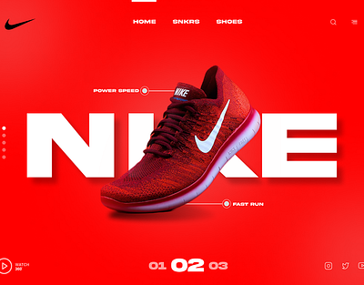 Modern Landing pages: Nike, Apple branding design landingpage typography ui uiux ux