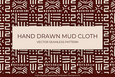 Mud cloth Seamless Pattern african pattern drawing seamless pattern signs design wallpaper design