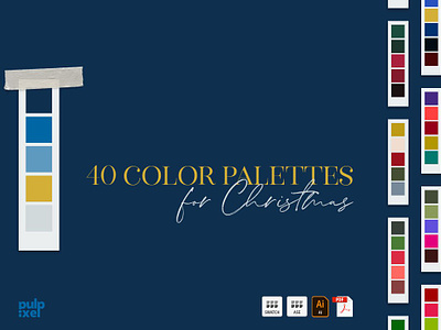 40 Color Palettes for Christmas