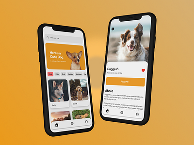 Pet Adoption App - UI Design ui