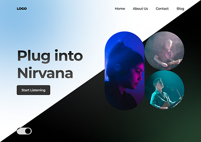 Music streaming website - Dark & Light UI Design ui