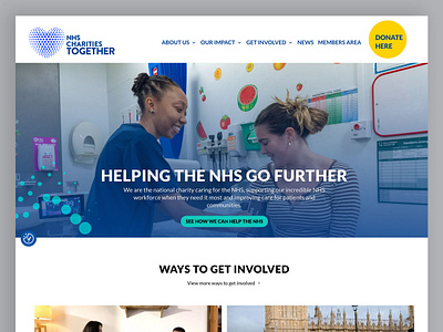 NHS Charity: Website UI/UX charities charity design figma mockup nhs nhsct ui ux web design web development