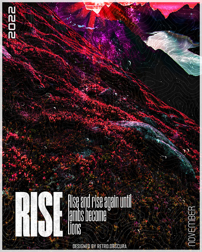 Poster #1 | Rise graphic design poster