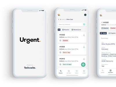 App Design - Redesign a task management app for Techniche app design product design ui design ux design