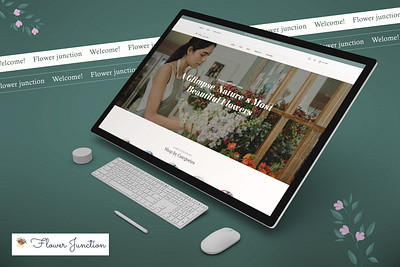 🌸 Introducing Flower Junction: Where Beauty Blooms 🌸 landing page uiux design