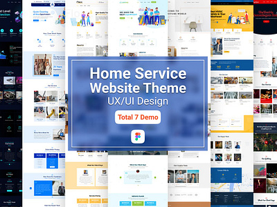 Home Service Theme-UI KIT home service theme ui kit home service website home theme house theme landing page service service theme ui kit uiux design web kit website kit website mockup website template website theme