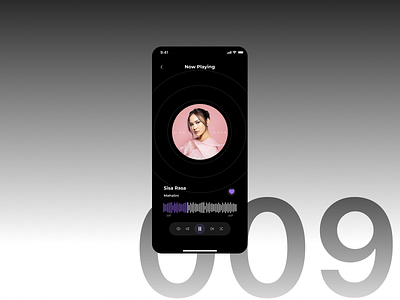 DailyUI #009 app concept dailyui design figma music player ui