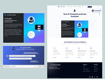 AI Legal ChatBot - Your AI-Powered Local Law Assistant app graphic design illustration logo typography ui ux vector