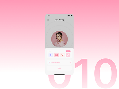 DailyUI #010 app concept dailyui design figma share sharecard ui