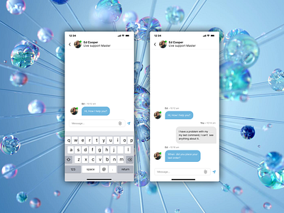 Customer Support | Daily UI Challenge #38 app chat mobile design ui ui challenge