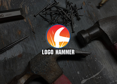 Logo Hammer branding graphic design logo